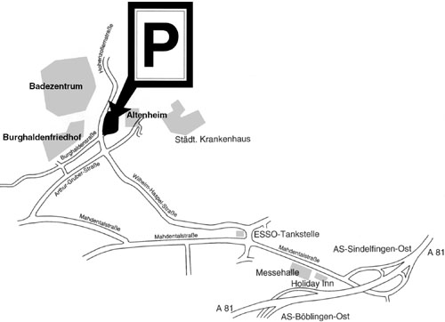 Parkplatz am Freibad Sindelfingen